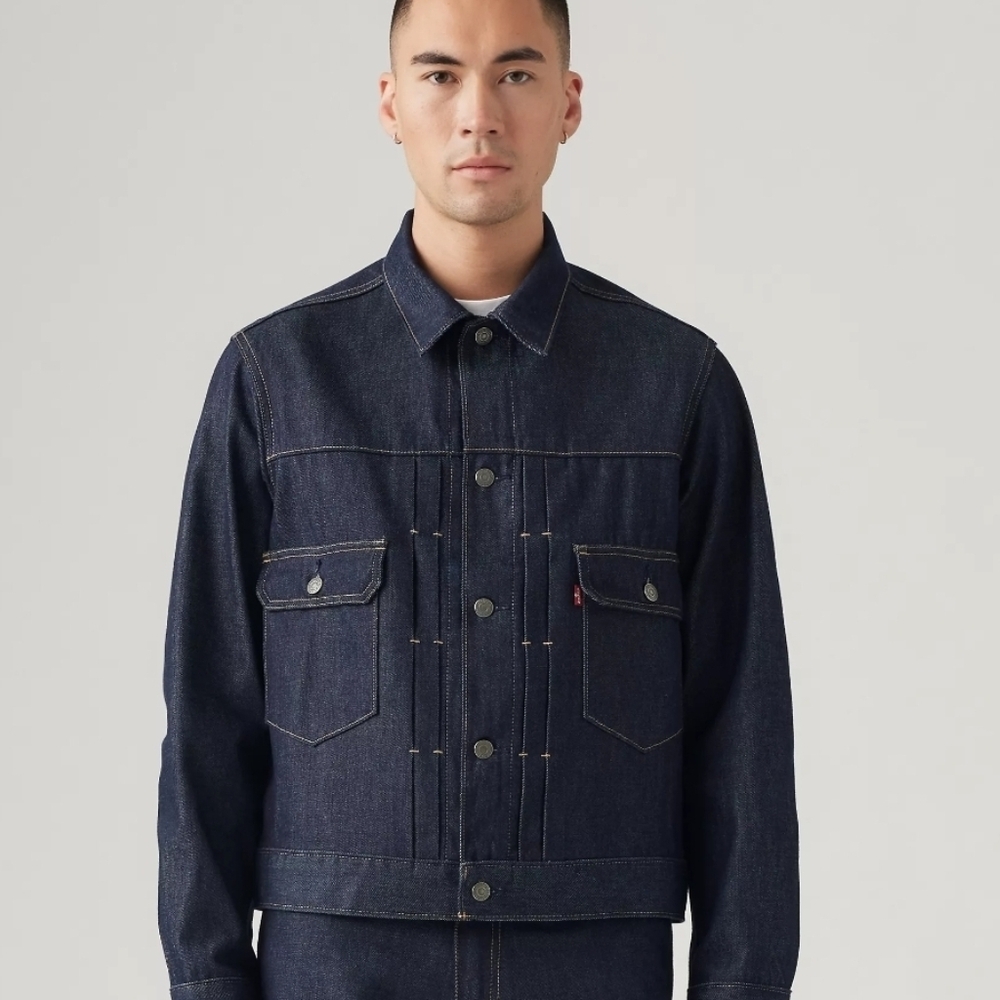 Levi's Type 2 Indigo Denim Jacket Size XL